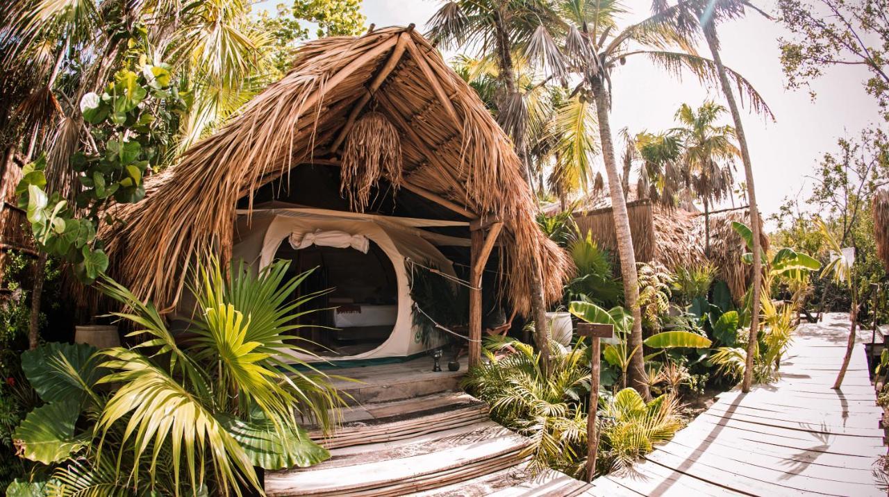 Hotel Uman Glamping & Cenote Tulum Exterior foto