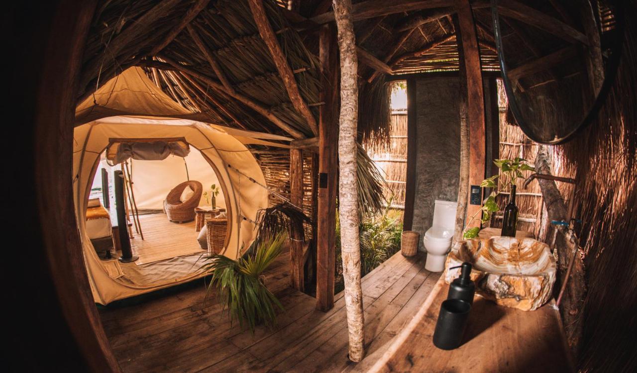 Hotel Uman Glamping & Cenote Tulum Exterior foto